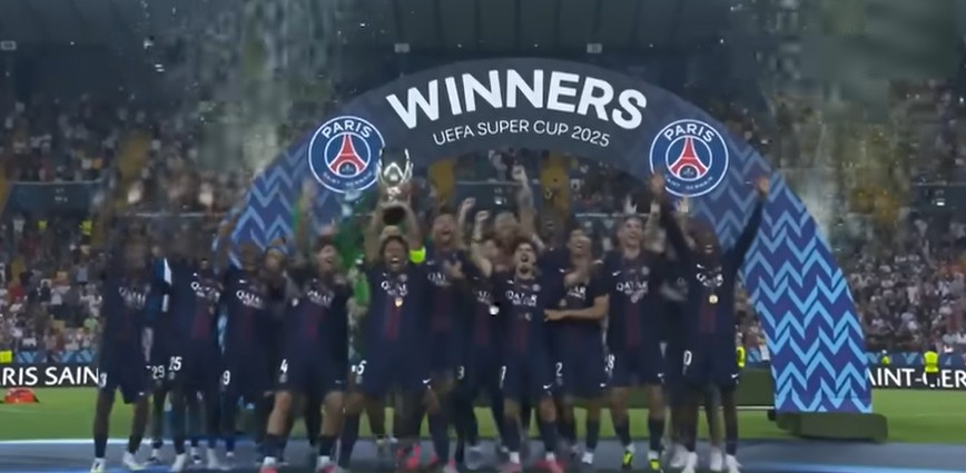 PSG絕地反勝熱刺 9分鐘連轟2球奪歐超盃創歷史